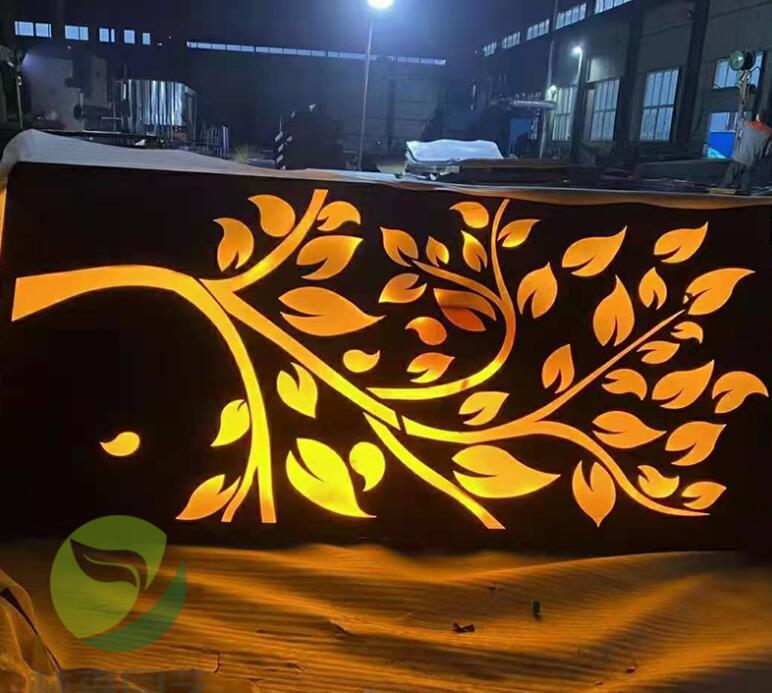 琼结耐候钢板灯箱